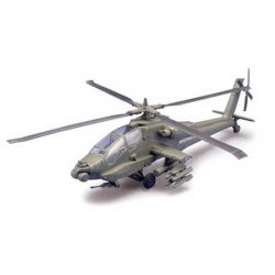 APACHE HELICOPTER SKALA 1:32 (PRE PAINED METAL AND PLASTIC, EASY BUILD)