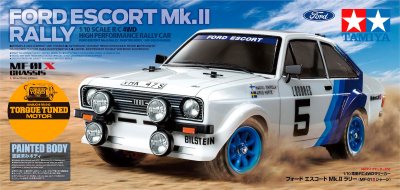 TAMIYA 1/10 R/C Ford Escort Mk.II Rally (MF-01X) / NO ESC