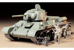 T34/76 ChTZ VERSION 1943 MED 2 FIGURER. SKALA 1/35