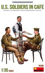 US soldater på cafe 1/35
