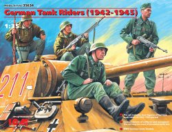 Tyske tank ryttere 1942/45 4 figurer 1/35