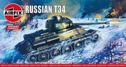 RUSSIAN T34 TANK. 58 DELAR. 76X33 mm. NIVÅ 2 AV 4. SKALA 1/76