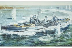 GÅVOSET: HMS BELFAST. MED FÄRG, LIM & PENSEL. SKALA 1/600