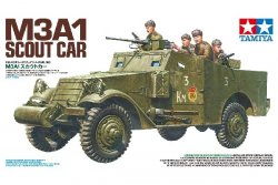 M3A1 SCOUT CAR MED 5 FIGURER. SKALA 1/35