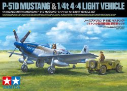 TAMIYA 1/48 North American P-51D Mustang™ & 1/4-ton 4x4