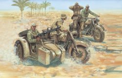 GERMAN MOTORCYCLES WWII. 4 + 16 st. SKALA 1/72