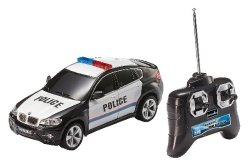 BMW X6 POLICE R/C 1:24 27MHZ