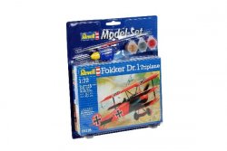 GÅVOSET: FOKKER Dr. I TRIPLAN. SKALA 1/72