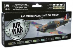 RAF COLORS SPECIAL BATTLE OF BRITAIN. 8 X 17 ML. MODEL AIR.