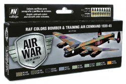 RAF BOMBER & TRAINING AIR COMMAND 1939-1945. 8 X 17 ML. MODEL AIR