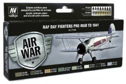 RAF DAY FIGHTER PRE-WAR-1941. 8 X 17 ML.MODEL AIR.