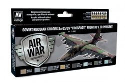 SOVIET COLORS SU-25/39 FROM 80`TO PRESENT. 8 X 17 ML. MODEL AIR.