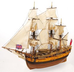 HMS ENDEAVOUR. TRÄBYGGSATS I SKALA 1/54