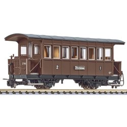 Passenger Coach, 2nd Class, Bi/s 13, Zillertalbahn Brown
