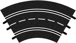 Carrera Curve 1/60°, 3pcs 1:32/1:24, analog