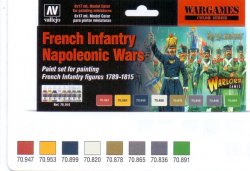 FRENCH INFANTRY NAPOLEONIC WARS. 8 X 17 ML.
