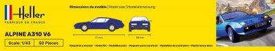 Zoom bild av ALPINE A310. SKALA 1/43