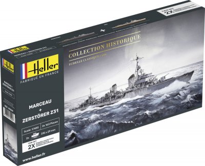 Zoom bild av MARCEAU + ZERSTÖRER Z31 DUBBELSATS I SKALA 1/400