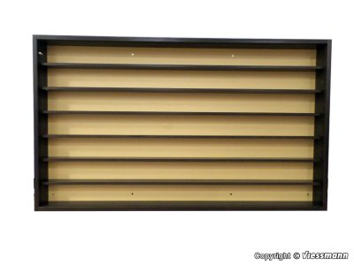 Zoom bild av Wooden display with glass sliding doors, dark brown, L 104.0 x