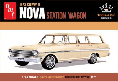1963 CHEVY NOVA STATION WAGON-CRAFTSMAN PLUS SERIES. SKALA 1/25