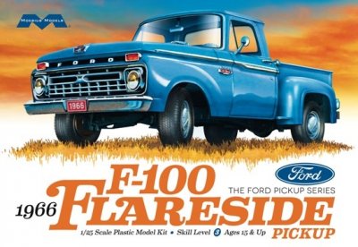 Zoom bild av 1966 FORD F-100 FLARESIDE. SKALA 1/25