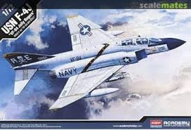 Zoom bild av USN F-4J VF-84 JOLLY ROGERS. SKALA 1/72