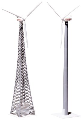 Zoom bild av NORDEX VINDKRAFTVERK. SKALA HO.