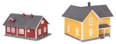 Zoom bild av 2 st. SVENSKA HUS. + 20 bonusfigurer I SKALA HO