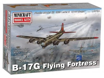 Zoom bild av B-17G FLYING FORTRESS. SKALA 1/144