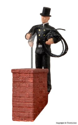 Zoom bild av 1537 H0 Chimney sweeper with moving arm