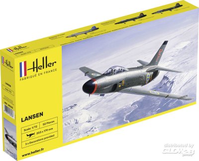Zoom bild av SAAB 32 LANSEN. SKALA 1/72