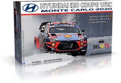 Zoom bild av 1/24 HYUNDAI I20 COUPE WRC MONTE CARLO 2020 NEUVILLE / LOEB / TANAK