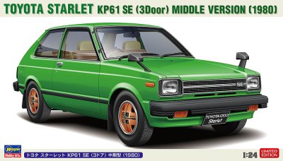 Zoom bild av 1/24 Toyota Starlet 3Door mid. version 1980