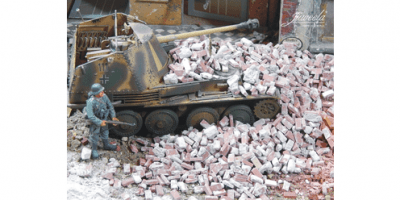 Zoom bild av TEGELSTENAR RÖDA 150G. SKALA 1/35