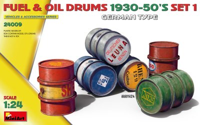 Zoom bild av FUEL & OIL DRUMS 1930-50’S SET 1. tysk 1/24