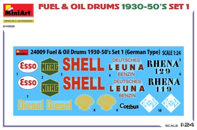 Zoom bild av FUEL & OIL DRUMS 1930-50’S SET 1. tysk 1/24