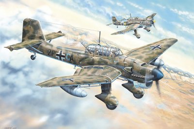 Zoom bild av JUNKERS JU-87R STUKA. SKALA 1/24