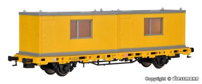 Zoom bild av H0 Low side car with 2 containers GleisBau, finished model