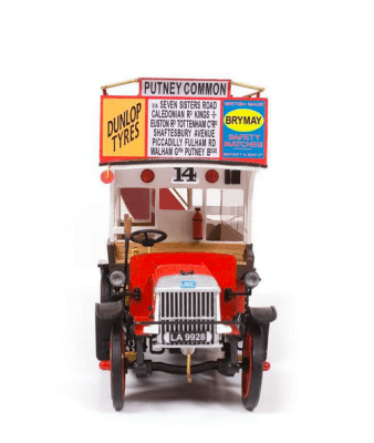 LONDON AEC BUSS B-TYPE. TRÄBYGGSATS I SKALA 1/24