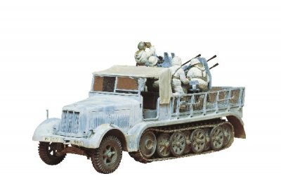 Zoom bild av GERMAN 8 TON Sd.Kfz. 7/1- MED 5 FIGURER. SKALA 1/35