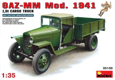 Zoom bild av GAZ-MM Mod.1941 1.5t CARGO TRUCK 1/35