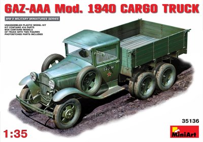 Zoom bild av GAZ-AAA Mod. 1940. CARGO TRUCK 1/35