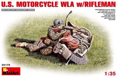 Zoom bild av U.S. MOTORCYCLE WLA w/RIFLEMAN