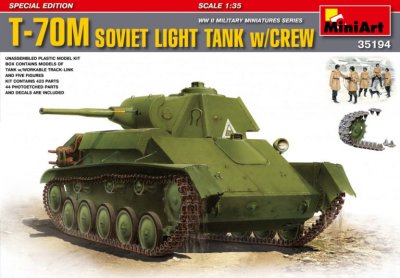 Zoom bild av T-70M SOVIET LIGHT TANK w/CREW. SPECIAL EDITION 1/35
