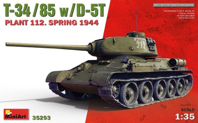 Zoom bild av MiniArt T-34/85 w/D-5T PLANT 112. SPRING 1944 1/35