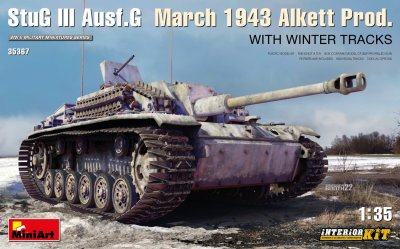 Zoom bild av StuG III Ausf. G March 1943 Alkett Prod. WITH WINTER TRACKS. INTERIOR KIT 1/35