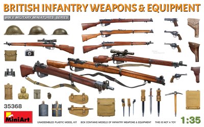  Britisk Infanteri våben og udstyr 1/35
