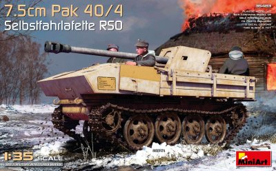 Zoom bild av 1/35 7.5cm Pak 40/4 auf gep. Selbstfahrlafette RSO