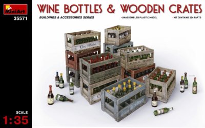 Zoom bild av WINE BOTTLES & WOODEN CRATES 1/35