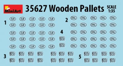 Zoom bild av WOODEN PALLETS SKALA 1/35